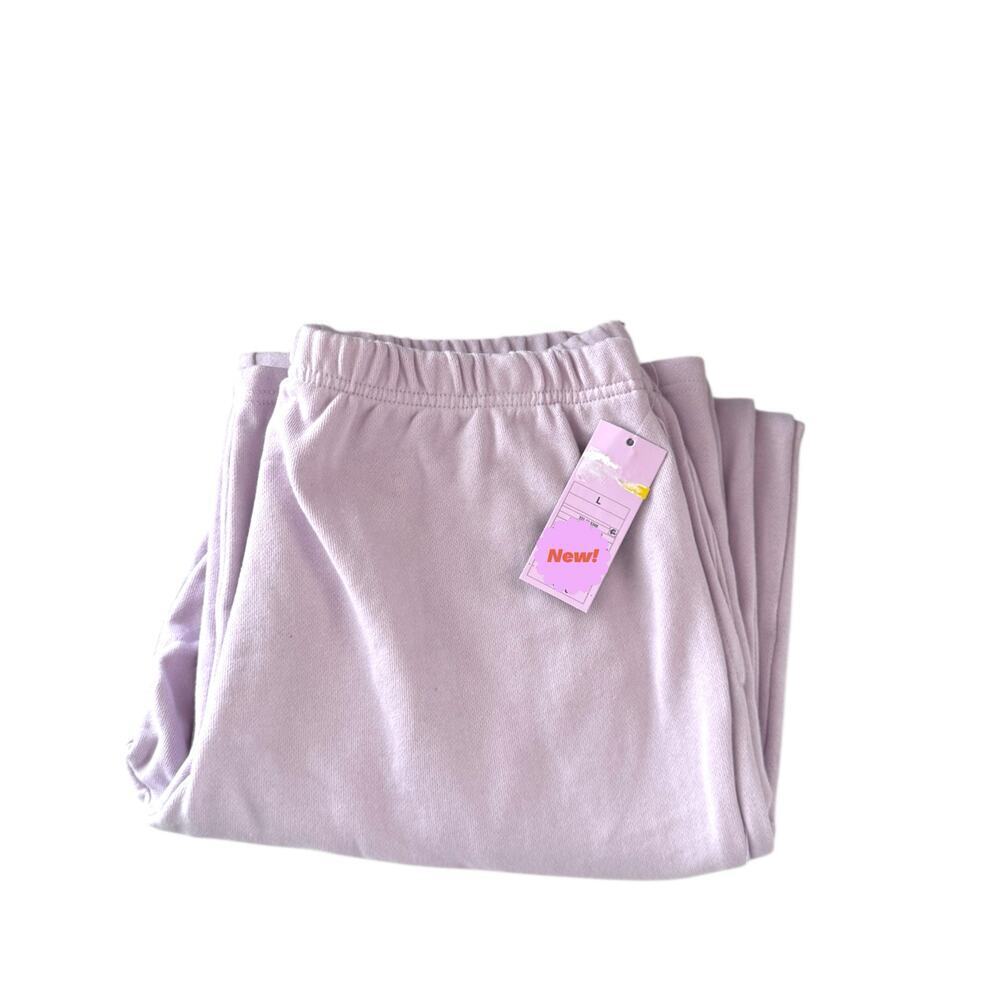Wild Fable Women’s Lounge Pants Size‎ L Lavender Soft Knit Relaxed Fit NWT - Picture 1 of 8
